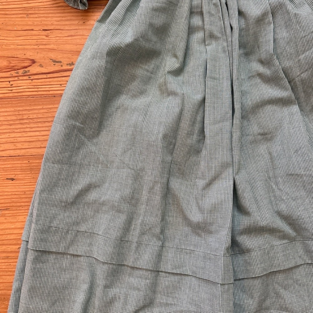 Another One of Heather's Smocked‎ Bishop Dress Kids Green Gingham SIZE 23in L - Picture 3 of 8
